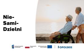 Grafika przedstawiająca osobę na wózku dla osób z niepełnosprawnością