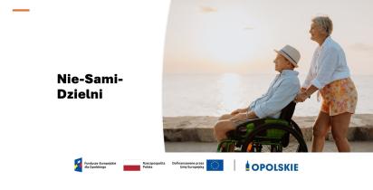 Grafika przedstawiająca osobę na wózku dla osób z niepełnosprawnością